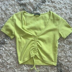 Zara Ruched Crop Top